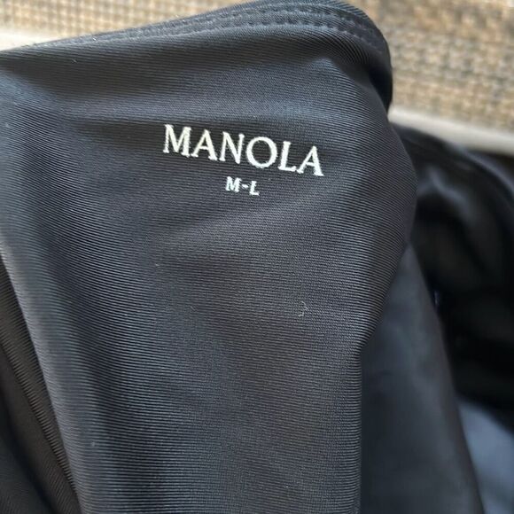 Manola one piece black bodysuit long sleeve leggings size M/L - Picture 4 of 5